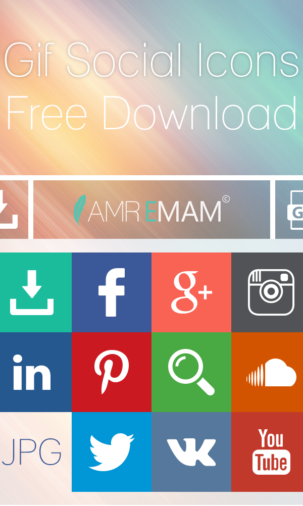 Gif Social Media Icons